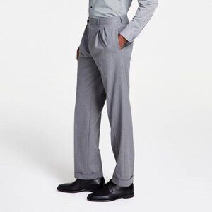 Michael Kors Mens Classic fit Dress Pants Pleated Defected 36Wx30L Grey E02146B